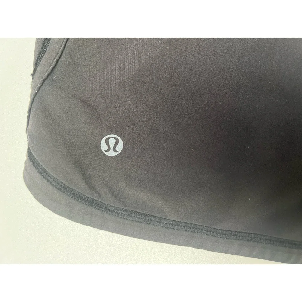 Lululemon Black Athletic Shorts with Liner Brief  Size 8